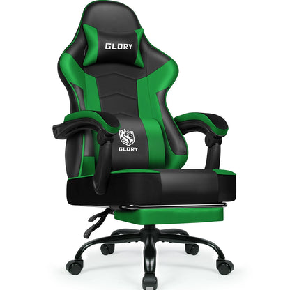 AUTHMIC Gaming Chair Ergonomic Reclining Office Chair with Adjustable Lumbar Support & Headrest  High-Back PC Gamer Adults Teen