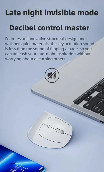 Inphic X9 PRO Vertical Wireless Mouse Type-C Fast Charging Ergonomic Silent Office Mouse For Laptop PC Computer Gaming Mouse