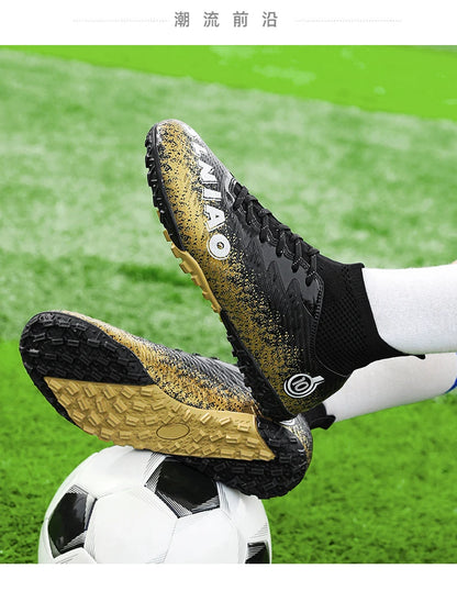 Men's Soccer Shoes Kids Football Boots Women's Professional Soccer Cleats Anti-skid Football Shoes TF/FG Outdoor Football Shoes
