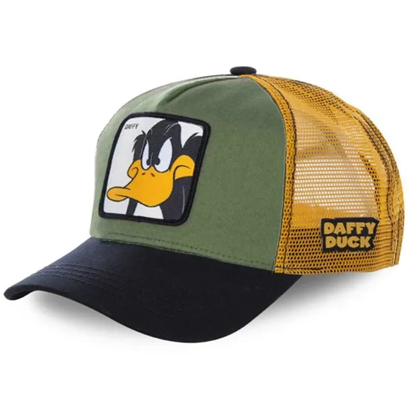 Casquette unisexe anime/dessin animé avec écusson brodé, casquette de baseball, casquette de camionneur, casquettes en maille, chapeau de soleil