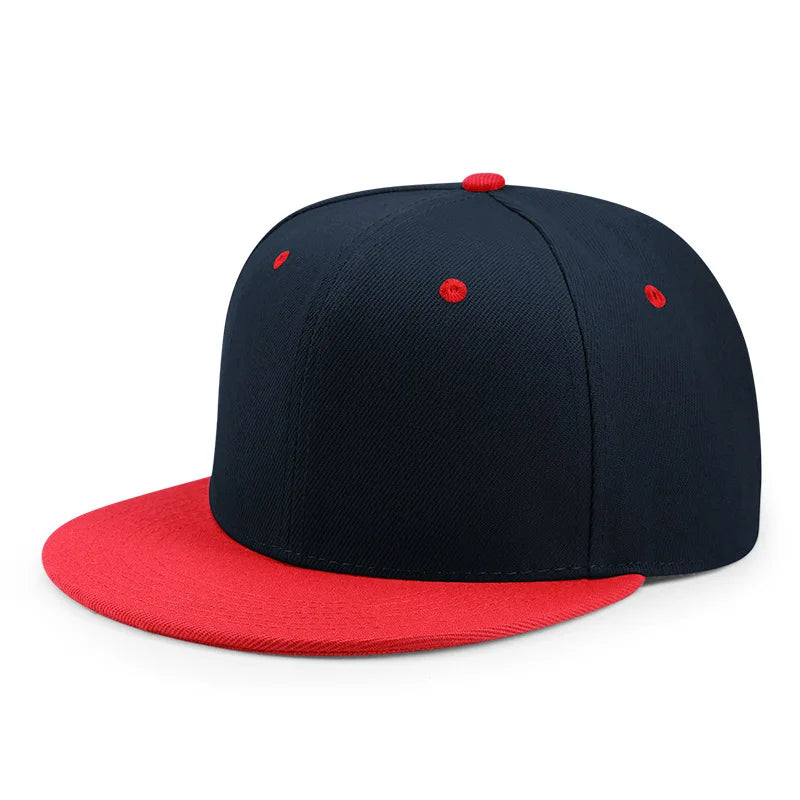 Engros 40 farver Justerbare flade snapback-kasketter med skygge Dame Mode Polyester Enfarvet baseballkasket Herre Hiphop Blank Sportskasket
