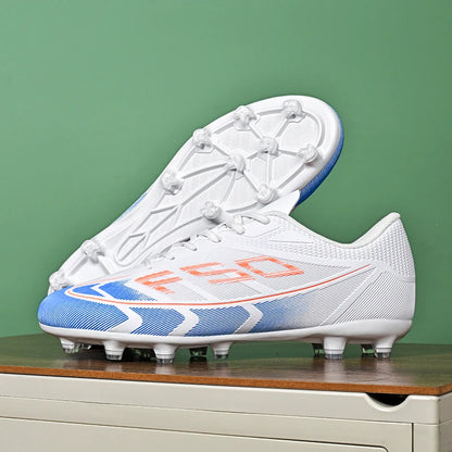 Nouvelles chaussures de football pour hommes, chaussures de sport respirantes, antidérapantes, de haute qualité, pour matchs en plein air, chaussures de football de salle, haute tige, ultralégères