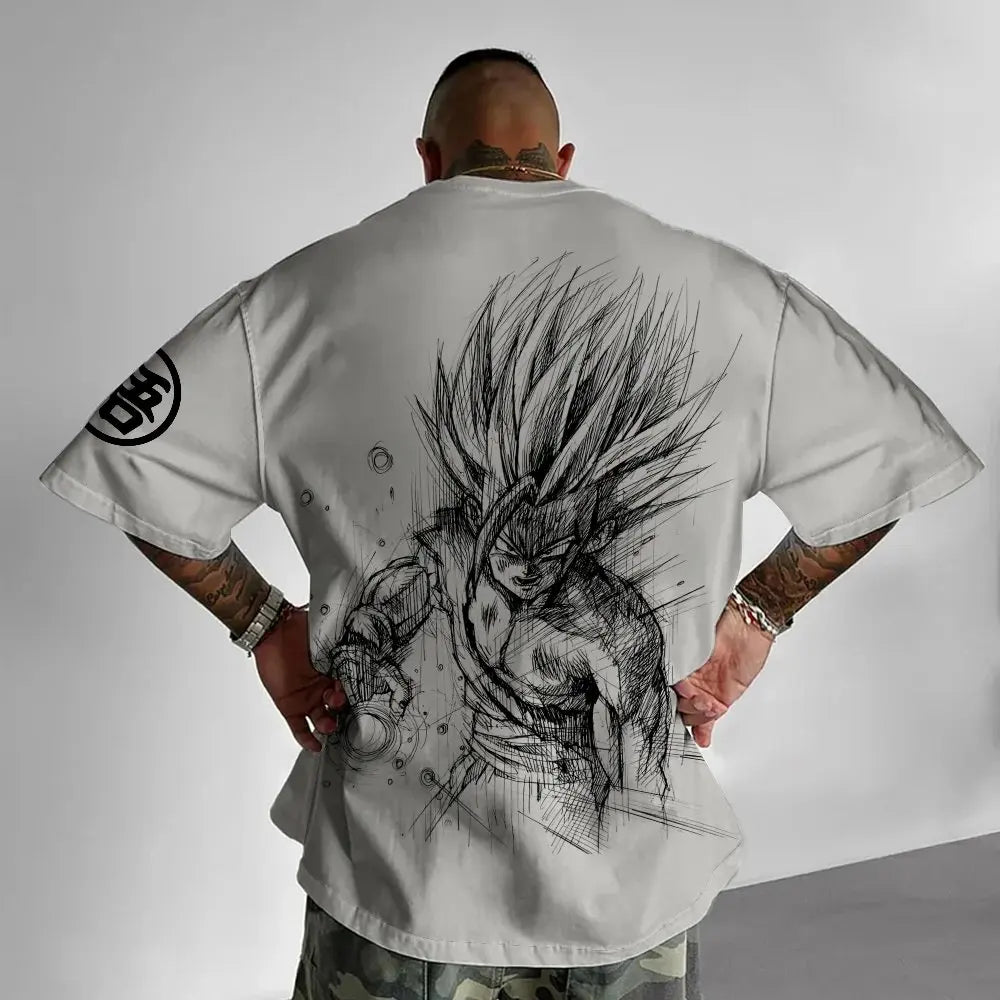 Camiseta temática de Dragon Ball Z - Algodón puro, transpirable y elástico | Cómoda y con estilo | Ideal para fans del anime