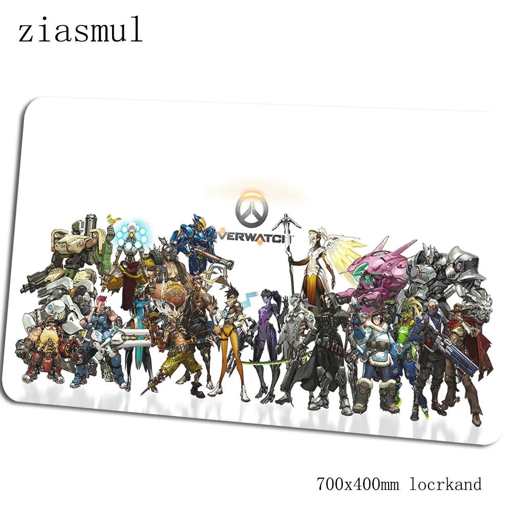 „Overwatch“ pelės kilimėlis – įspūdingas kompiuterio kilimėlis 70x40cm, didelis XL gaming pelės kilimėlis klaviatūrai, žaidimams, PC gamer stalui