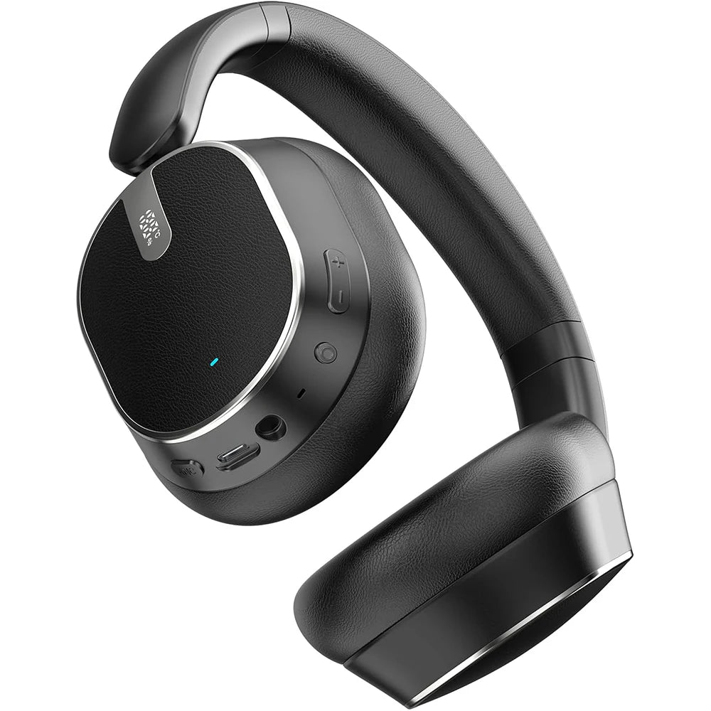 Casque à réduction de bruit active, casque sans fil Bluetooth 6.0 supra-auriculaire ANC, audio haute résolution, autonomie de 50 heures, basses profondes