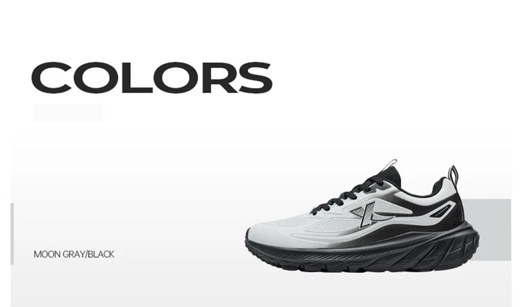 Xtep Male's Running Shoes Lightweight Breathable Shock Absorption Wear-Resistant Durability Cushioning Sneakers 875419110002