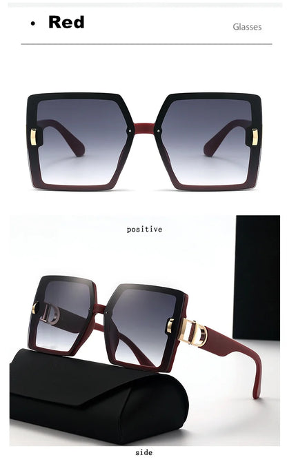 2025 new high-end large frame D-mill sunglasses for women(DS-25022)