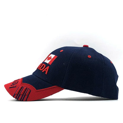 Farver Kontrast Canada Broderet baseballkasket til mænd og kvinder Snapback-kasket Dad Hats Fiskekasket Bone Gorra