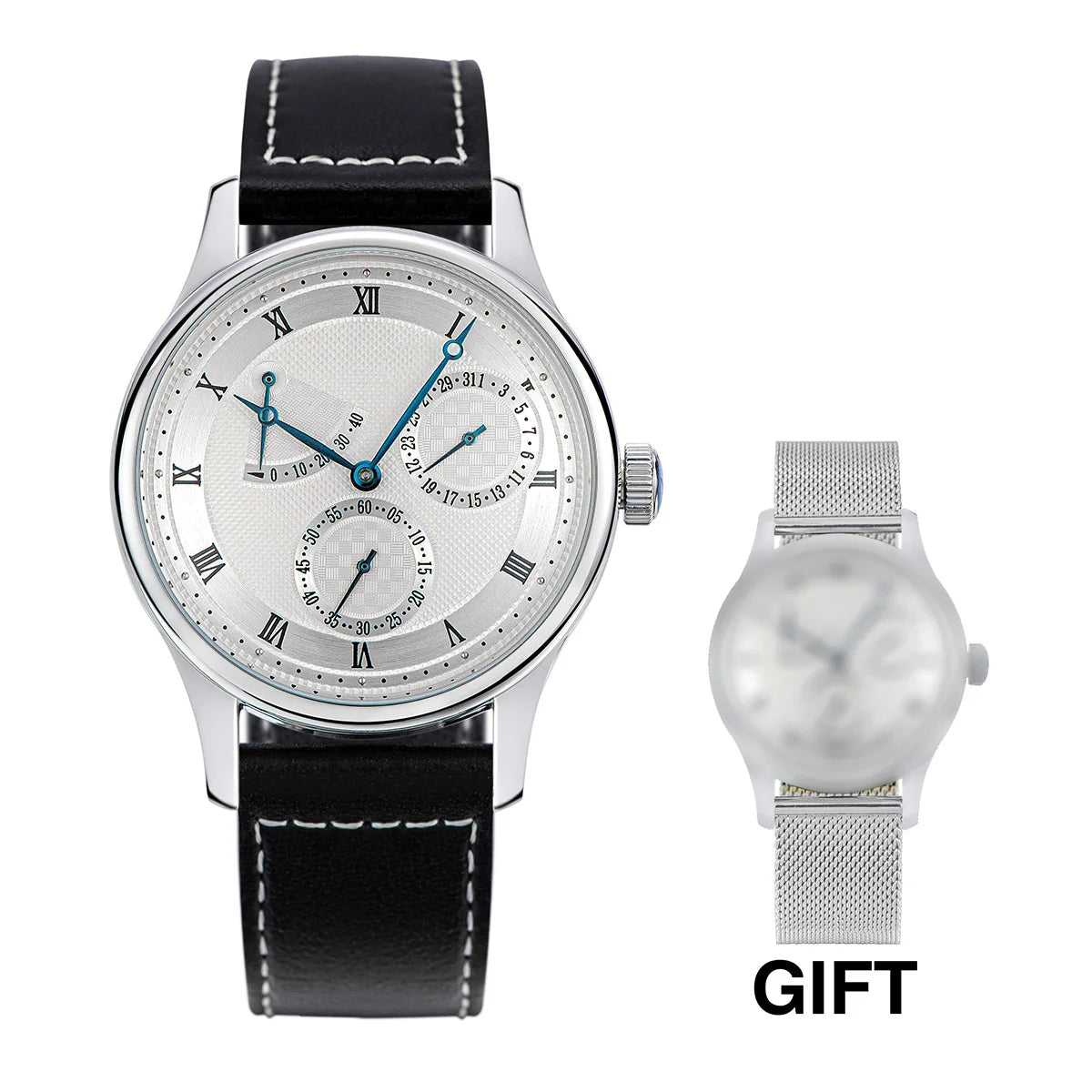 Mens Watch Pilot 40mm 1963 Automatic Mechanical Wristwatch Tianjin ST1780 Movement Army Designer Clock Reojes De Hombre New 2024