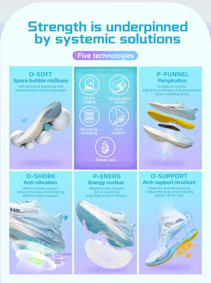 ONEMIX casual hardloopschoenen, ademende zomer-joggingschoenen voor heren, lichte gymschoenen voor dames, outdoor sportschoenen voor heren met demping