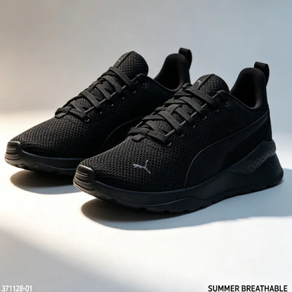 PUMA 371128-01 Chaussures de course unisexes noires d'été, respirantes, légères, décontractées, baskets de sport pour hommes et femmes