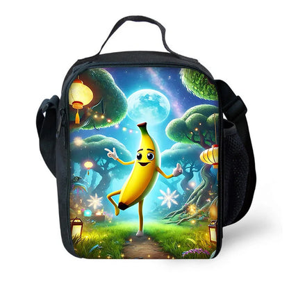 Hot Game FortniteS isolierte Kinder-Tasche mit großem Fassungsvermögen für Jungen und Mädchen, Schüler, Outdoor-Picknick, wiederverwendbare Thermo-Kühltasche und Lunchbox