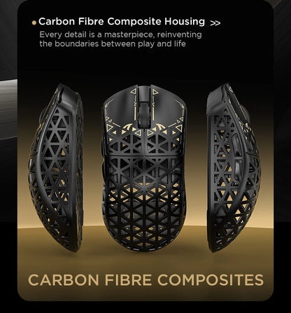 ATTACK SHARK R5 Tri-mode Ultra Wireless Gaming Mouse Carbon Fiber 8K ,PAW3950MAX ,8000Hz Wireless Polling Rate, DPI up to 42000