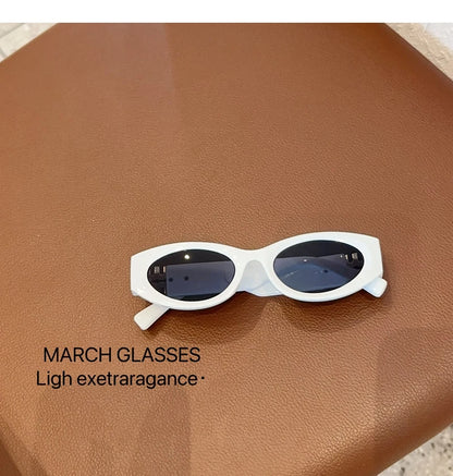 Divatos ovális napszemüveg nőknek és férfiaknak, trendi, menő napszemüveg hölgyeknek, utcai stílusú, retro prémium szemüvegek, Gafas De Sol UV400