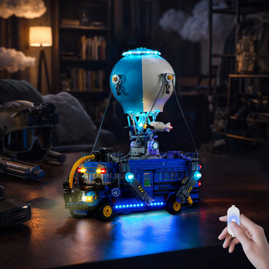 Комплект LED осветление без модел, подходящ за строителни блокчета LEGO Fortnite Battle Bus 77073