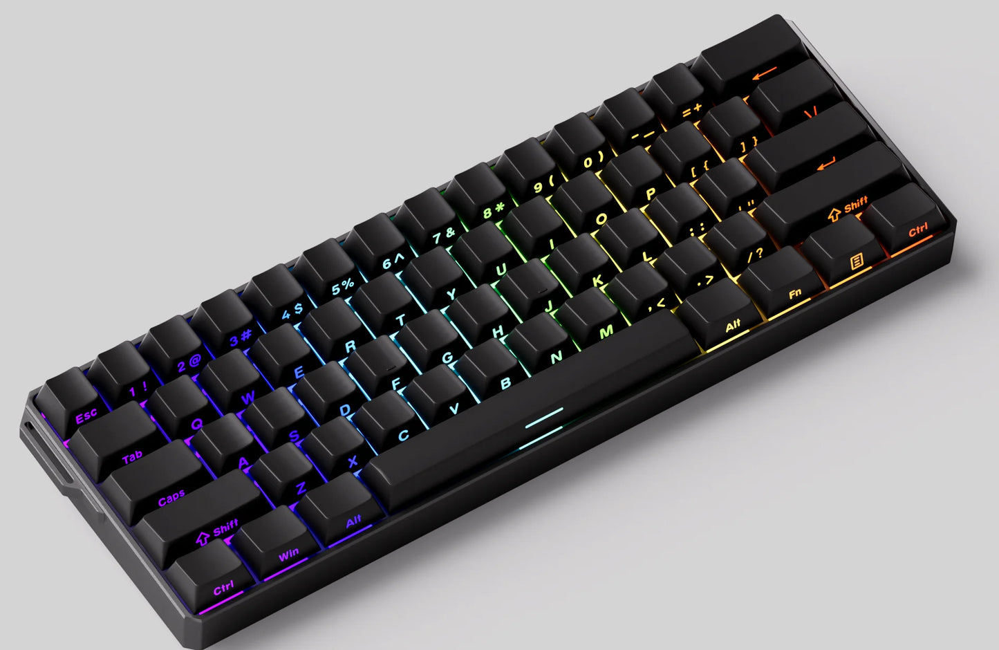 Akko MonsGeek FUN60 mechanische Tastatur mit Magnetschaltern, 60% Gaming-Tastatur, Rapid Trigger 0.01mm, 8K, ARGB, HE/TMR, Custom Keyboard