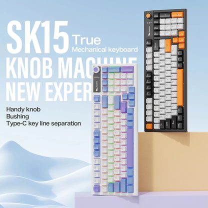 SMAILWOLF SK15 Mechanical keyboard wired full-key rollover gaming e-sports notebook office 98 keys customized in Russian