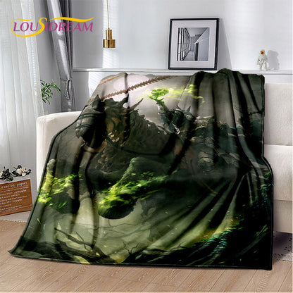 World of Warcraft,WOW ,Game Gamer Soft Plush Blanket,Flannel Blanket Throw Blanket for Living Room Bedroom Bed Sofa Picnic Cover