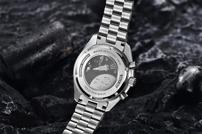 PAGANI DESIGN 2026 New Moon Watch For Men Quartz Multifunction Chronograph Sports Mens Watches Top Brand Luxury Sapphire Mirror
