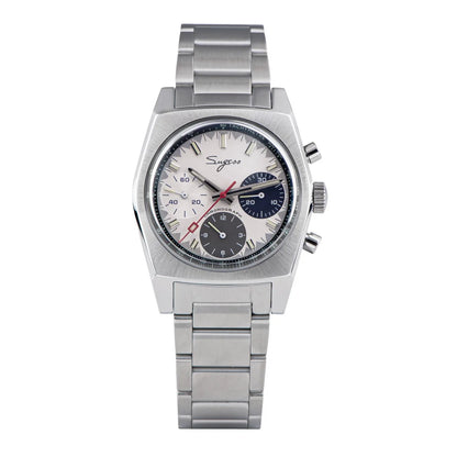 Sugess S419 Series 37mm Original Swanneck Movement Chronograph Master Mens Watch Mechanical Wristwatch Dome Sapphire Crystal New