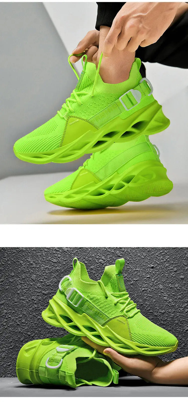 Modieuze paarse casual sneakers in de aanbieding voor dames en heren – Blade hardloopschoenen, grote maat 48, lichte ademende sportschoenen voor heren, mesh sneaker