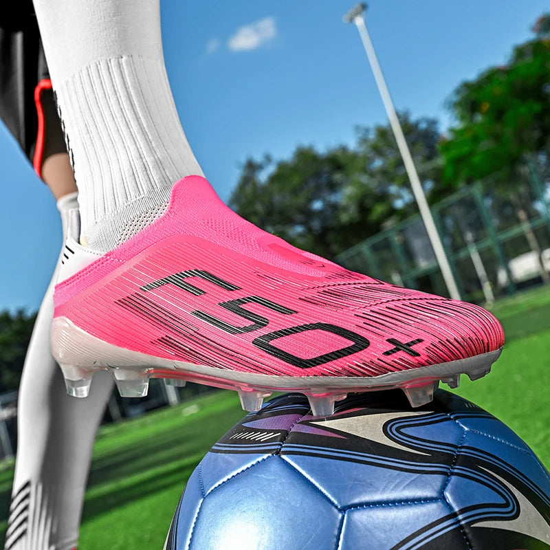 Chaussures de football F50 pour hommes, crampons d'entraînement rapides, chaussures de football antidérapantes pour extérieur, Chuteira Campo 35-45