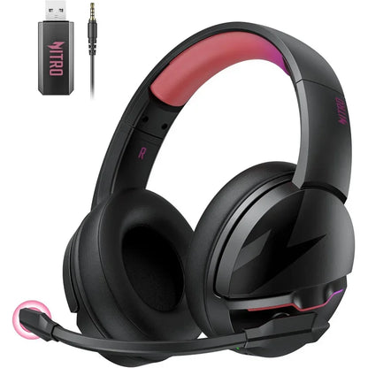 Casque de jeu sans fil Acer K2, Bluetooth 5.3 + 2,4 GHz, 100 heures d'autonomie, casque de jeu pour PS5, PS4, PC, Switch avec micro à réduction de bruit