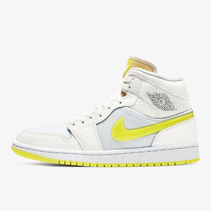 Nike genuine Air Jordan 1 Mid AJ1 Lakers Mid-top Basketball Shoes DB2822-107