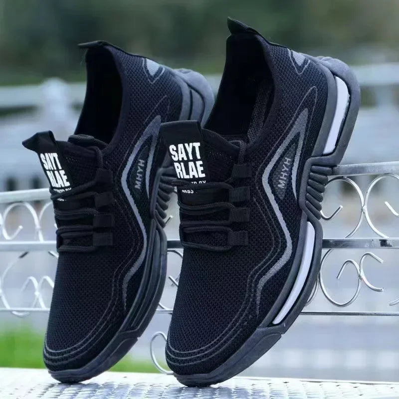 Men Shoes Slip-On Fashion Sneakers Male Sport Running Shoes Breathable Gym Training Walking Tennis Shoes Non-Slip Workout Flats
