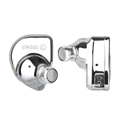 SIMGOT EW300 1DD+1Planar+1PZT Hybrid Driver IEM HIFI Earphones with Detachable Nozzles Silver-Plated OFC IEM Cable for Musician