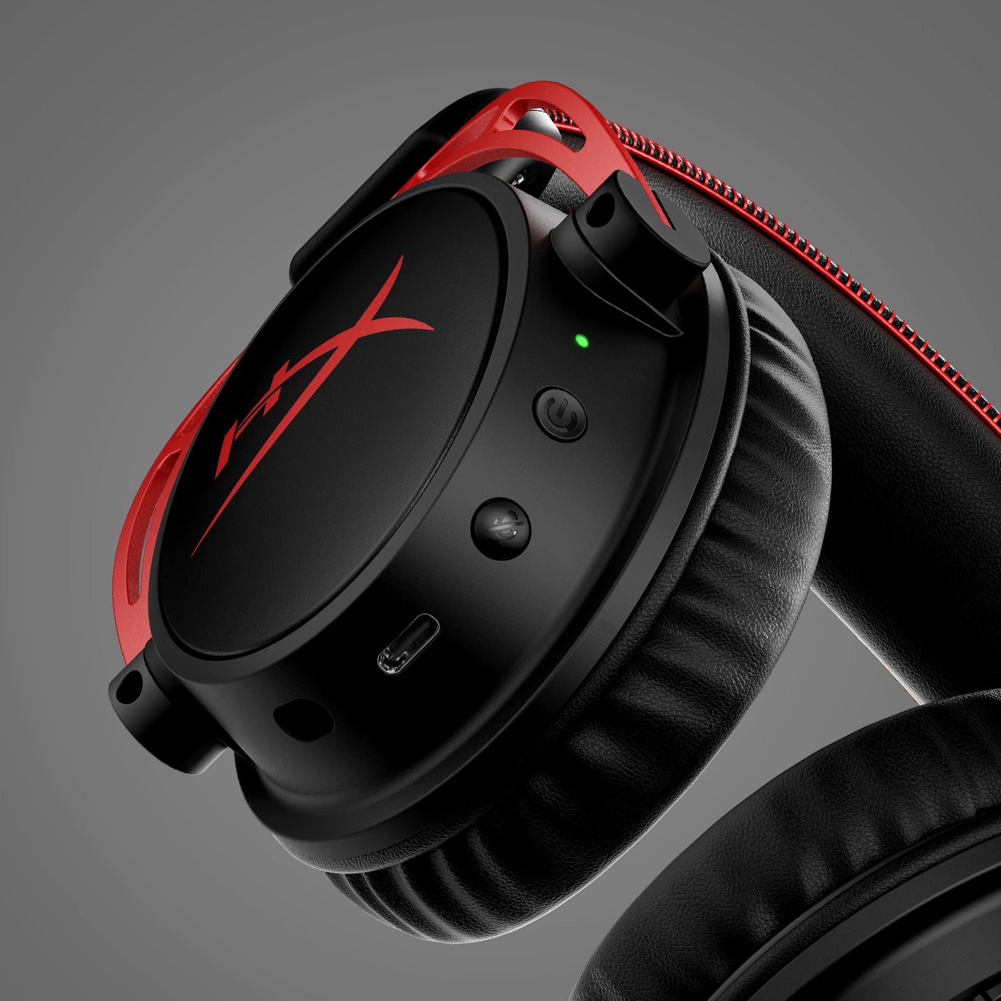 Original HyperX Cloud Alpha Wireless Gaming Hedsets Detachable Mic Dual Chamber Drivers On-Earcup Controls 300hr Playtime