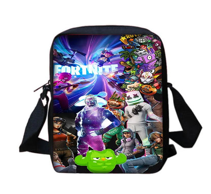 Borsa messenger a tracolla con stampa Game Boy Girls, design per bambini-F-FortniteS, borsa casual a mano per uomo e donna, porta telefono, borsa shopping