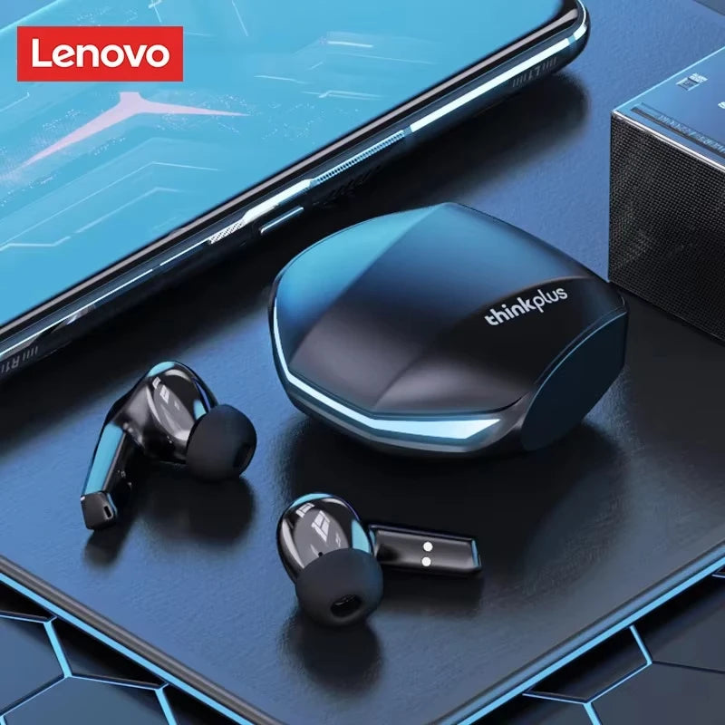 Auriculares inalámbricos Lenovo GM2 Pro TWS Bluetooth 5.3 – Auriculares HD con control táctil y micrófono, auriculares deportivos impermeables