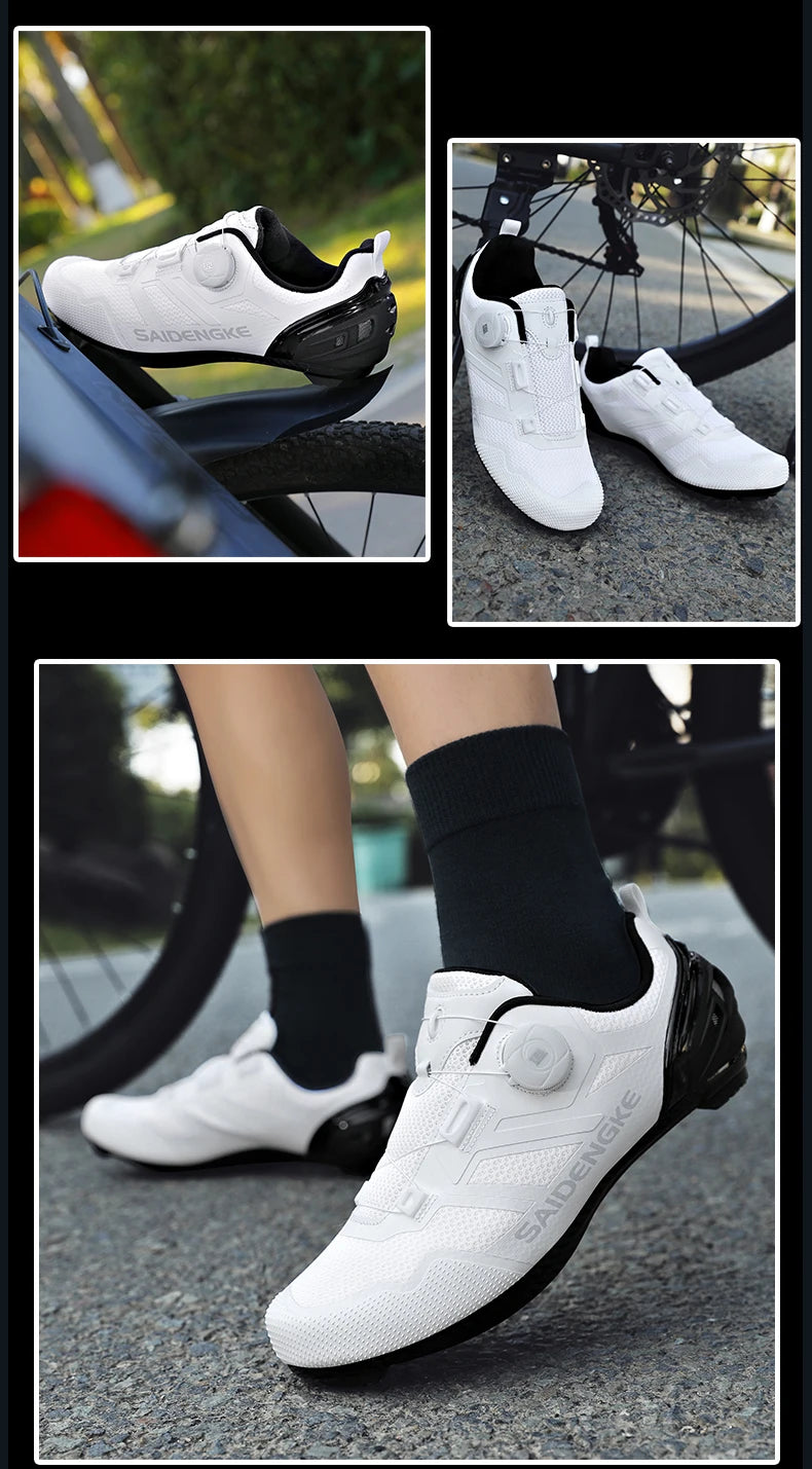Scarpe da ciclismo unisex nuove, professionali, leggere e di lusso, originali, da strada, in gomma, MTB, da corsa, bici fashion, sport street