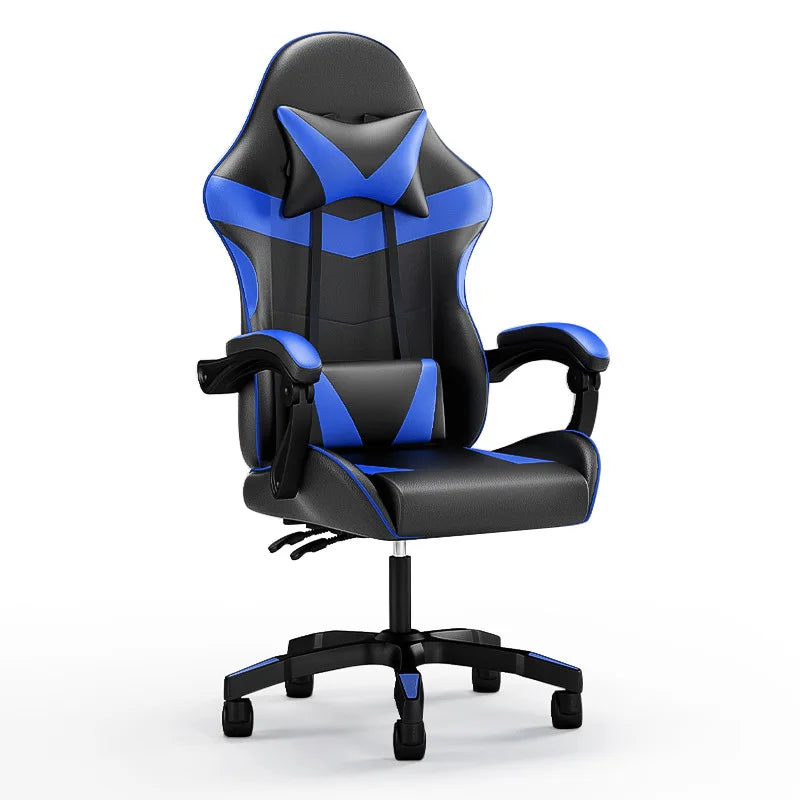 Ergonomiczny fotel gamingowy do biurka komputerowego, odchylany fotel gamingowy do domowego biura z podparciem pleców na długie sesje gry