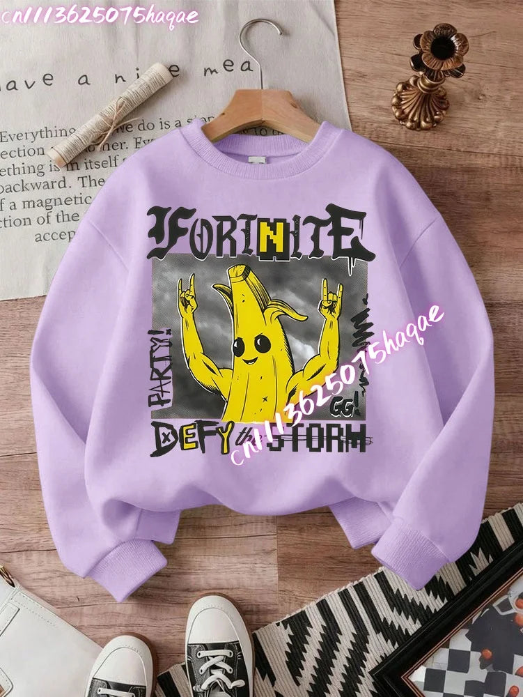 Nuove felpe Fortnite per bambini con cappuccio, stampa personaggi cartoon del gioco, top casual autunnali, abbigliamento invernale per bambini e neonati maschi
