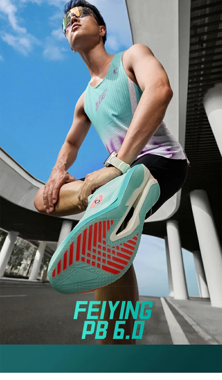 QIAODAN Feiying PB6.0 Men Running Shoes Professional Marathon Full Palm Suspended Carbon Board Racing Race Sneakers QDB023261299