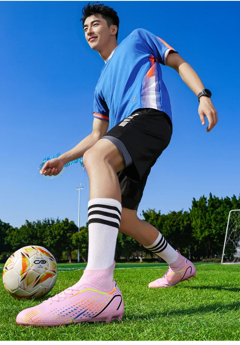 Nuevas zapatillas de fútbol para hombre, oferta destacada, botas de fútbol de alta calidad para mujer y unisex, botas de fútbol sala ultraligeras profesionales TF/FG