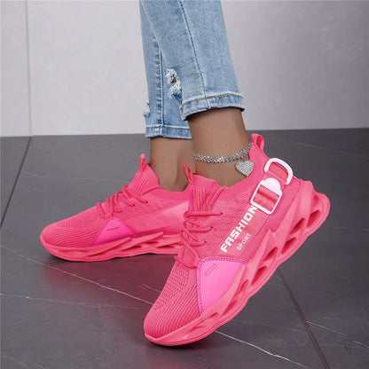 Modieuze paarse casual sneakers in de aanbieding voor dames en heren – Blade hardloopschoenen, grote maat 48, lichte ademende sportschoenen voor heren, mesh sneaker