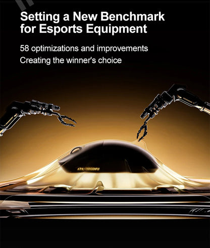 ATK Dragonfly A9 Ultimate bezdrátová herní myš A9 Air PAW3950 ultralehká ergonomická e-sportovní myš pro hráče FPS CSGO A9 Ultra