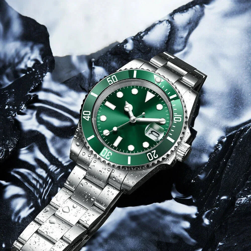 DIY Custom Automatic Watch Logo for Men High Quality NH35 Diving Mechanical Watches Sapphire Waterproof Ceramic Bezel 120 Click