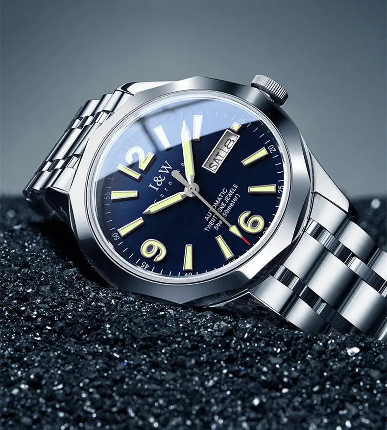 Montre mécanique de luxe pour homme Reloj CARNIVAL en tungstène, mouvement automatique MIYOTA 8205, étanche.
