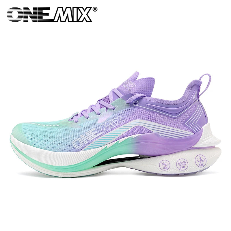 ONEMIX Carbon Plate Marathon Running Racing Shoes Professional Stable Support Shock Relief Ultra-Light Rebound Sneakers