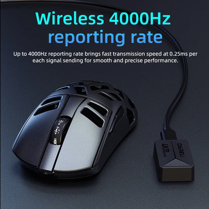 DAREU Al-mg Tri-mode 8Khz PBT Wireless Gaming Mouse Quick Charge PAW3950 30000 DPI Lightweight for PC Gamer