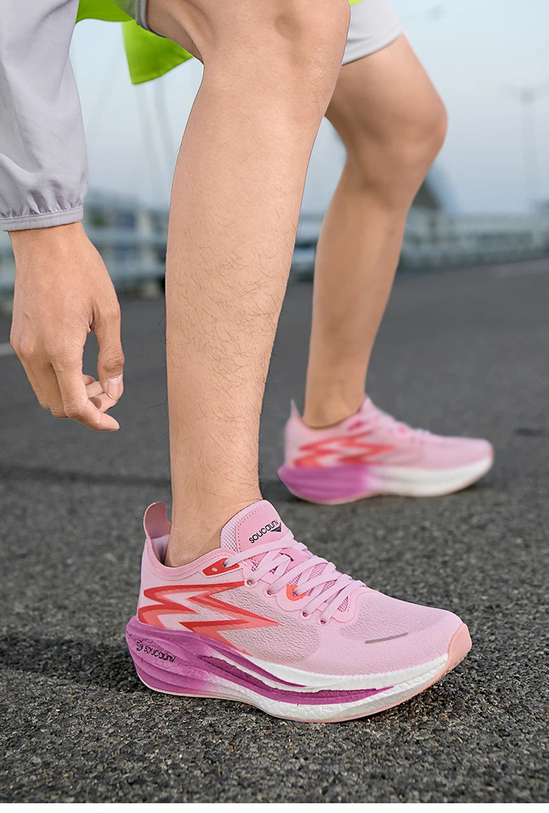 NEW Running Shoes Carbon Board Marathon Men Sports Breathable Lightweight Women's Comfortable Athletic Nonskid Sneakers Casual