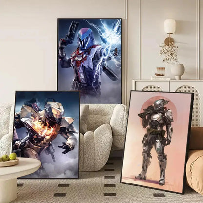 Destiny Poster Self-adhesive Art Waterproof Paper Sticker Coffee House Wall Decor