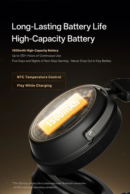 ATK Neptune N9 eSports Gaming Wireless Headset Four Modes Head Mounted Noise Cancelling Microphone Low Latency Gaming Headphones