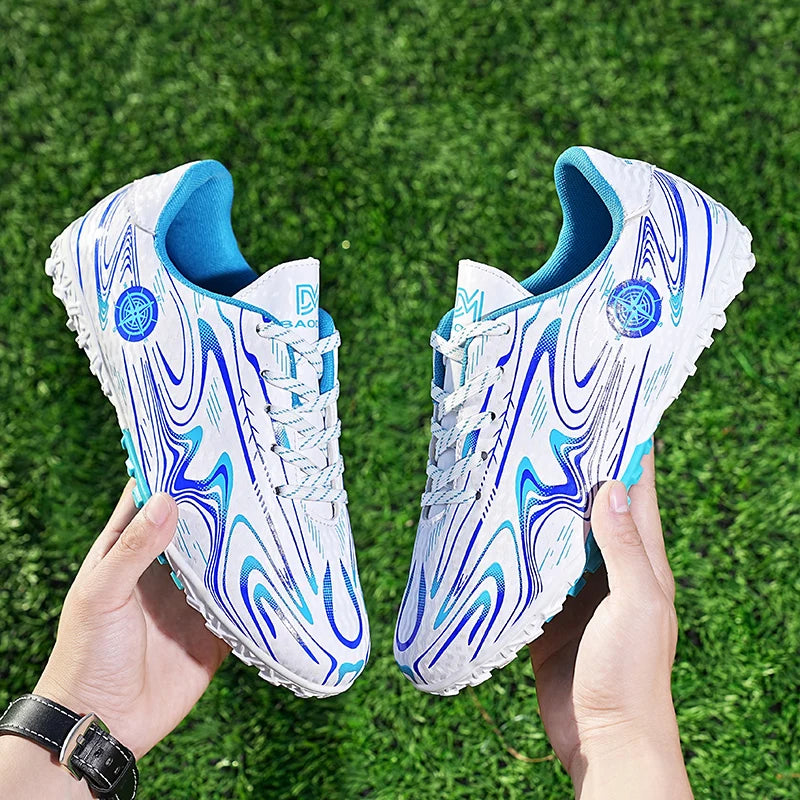 Kids Youth Soccer Cleats Football Shoes Men Non Slip Breathable Lightweight Training Sneakers Boys Children Football Match Boots