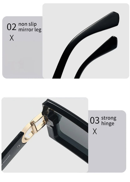2025 new high-end large frame D-mill sunglasses for women(DS-25022)