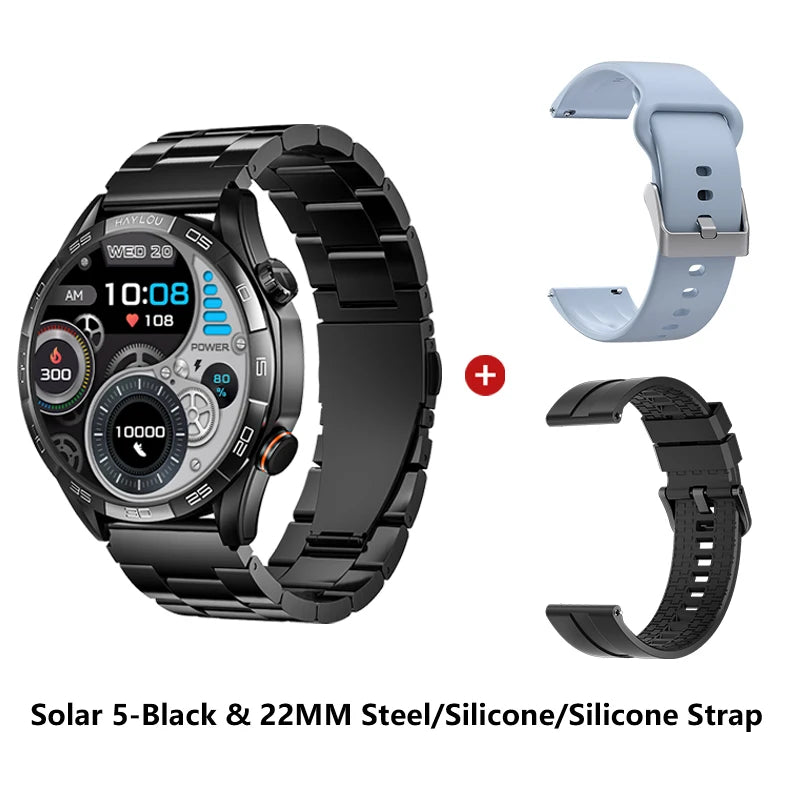 HAYLOU Solar 5 Smart Watch 1.58'' AMOLED Display Smart Watch Voice Calling 24H Health Monitoring 100+ Sport Modes Smartwatch